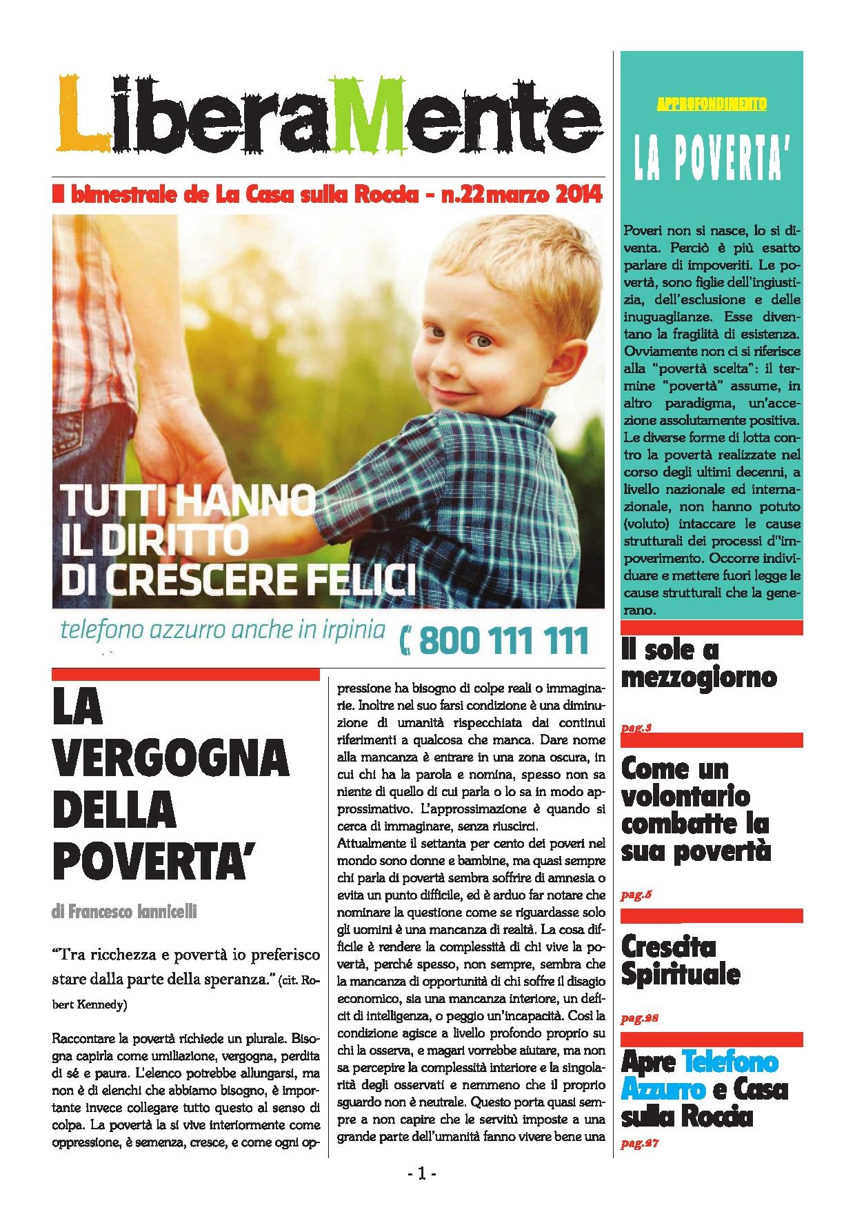 Newsletter LiberaMente Marzo 2014