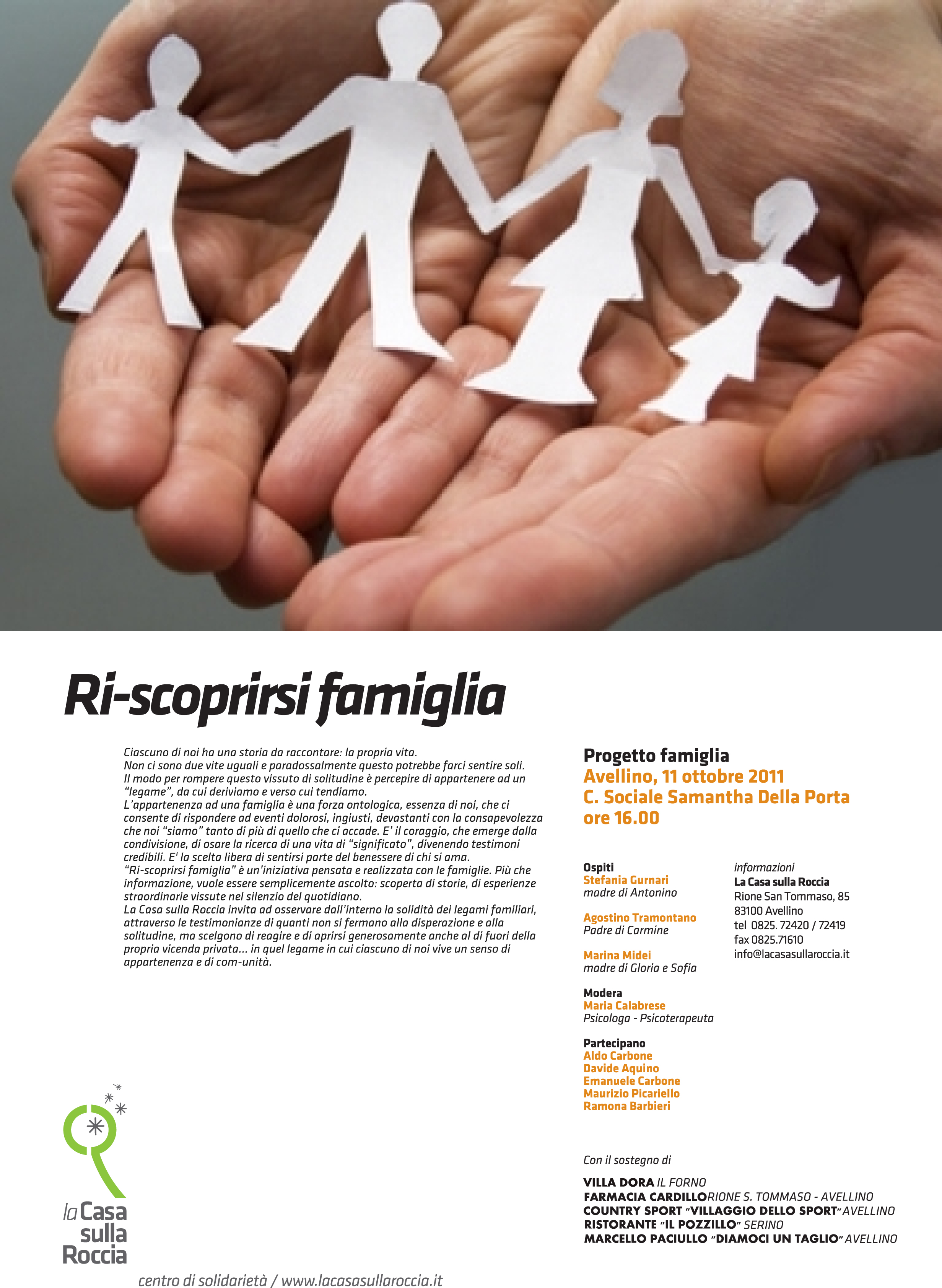 11 ottobre 2011: “Ri-scoprirsi famiglia”